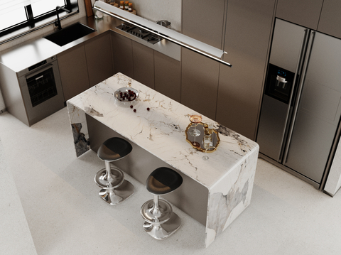 Affordable Luxury Style Open Kitchen Island Kitchen