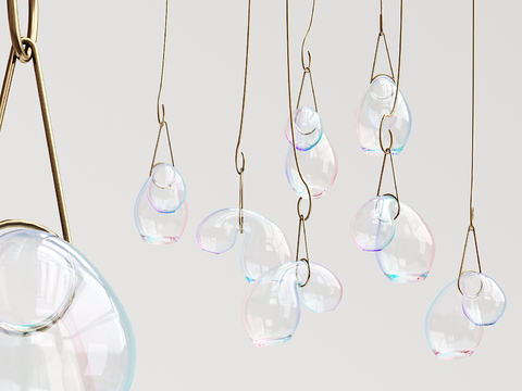 Modern glass ball chandelier