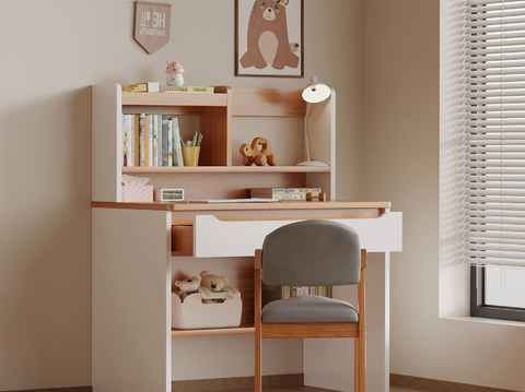 Modern Children's Desk and Chair Learning Desk and Chair