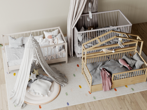 Modern kids Bed Crib Tent