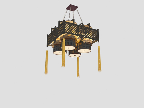 New Chinese Chandelier Wooden Chandelier