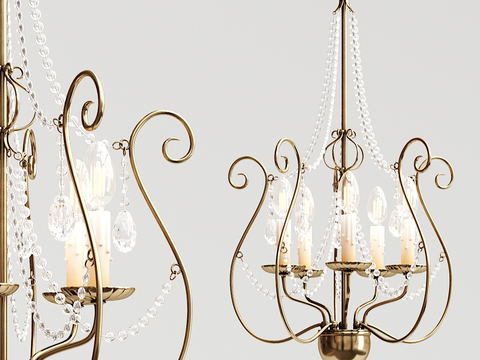 European-style candlestick chandelier