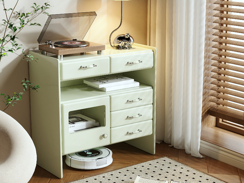 Cream Style Entrance Cabinet Locker