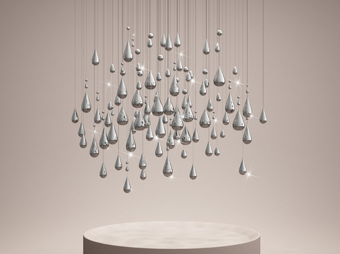 Modern water drop chandelier