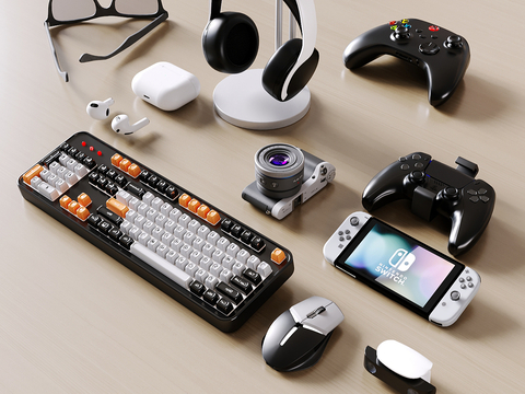 Game device gamepad keyboard