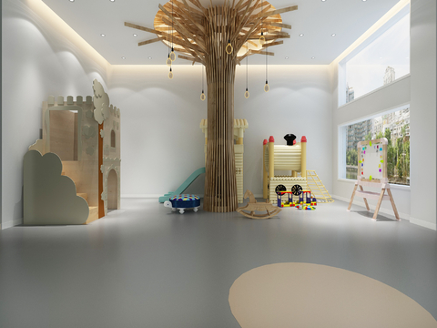 Modern Kindergarten Activity Room