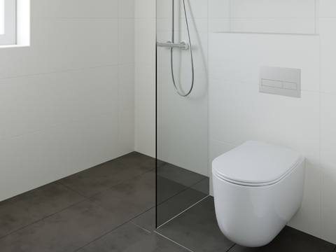 Modern Simple Toilet Bathroom