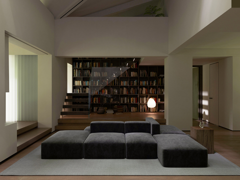 Modern living room study