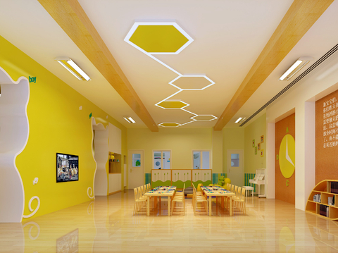 Modern Kindergarten Classroom