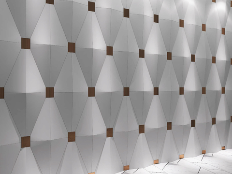 Modern geometric modeling wall Wall