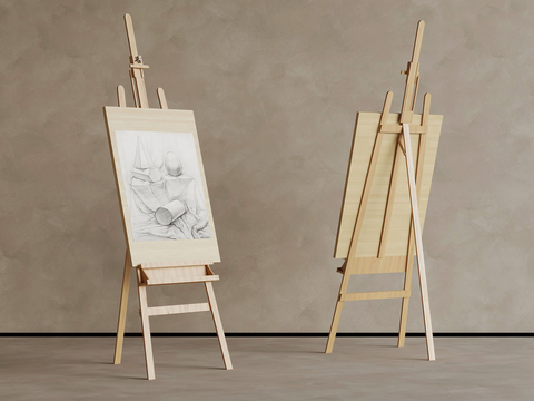 Painting tools easel sketch