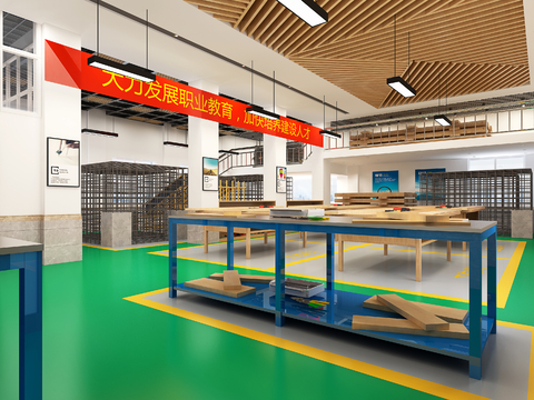 Industrial wind school training base classroom