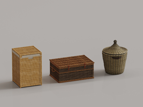 Box Woven Basket Storage Box