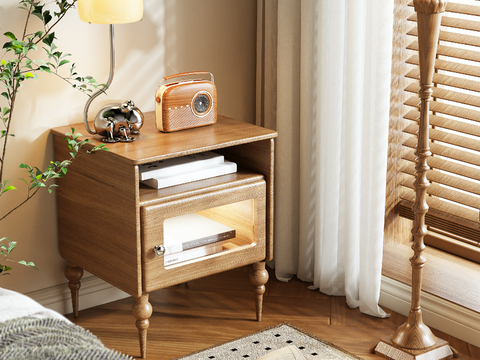 Log Style bedside table