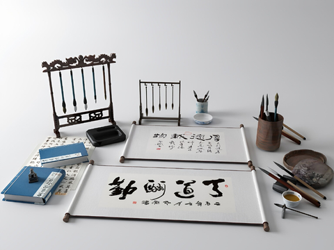 Chinese brush inkstone calligraphy and painting