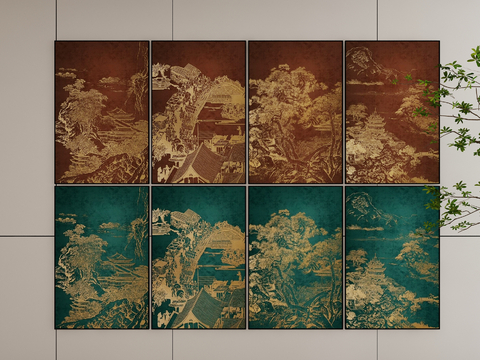 New Chinese Architectural Painting Decorative Painting