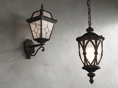 European-style wall lamp