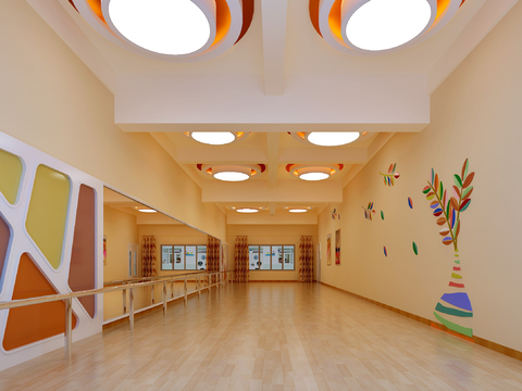 Modern Kindergarten Fashion Dance Room