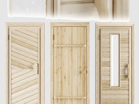 Log Style door solid wood door