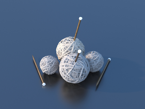 wool ball pin