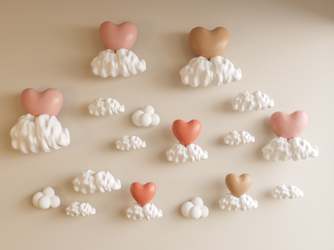 Modern Children's Cloud Wall Decoration Balloon Pendant