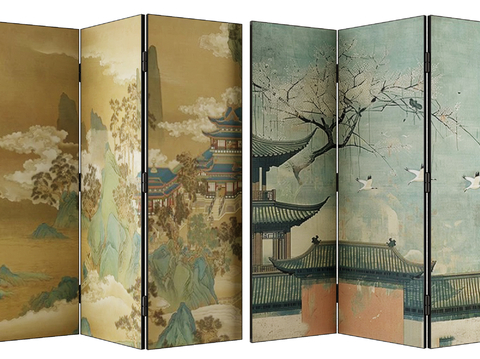 New Chinese Folding Screen