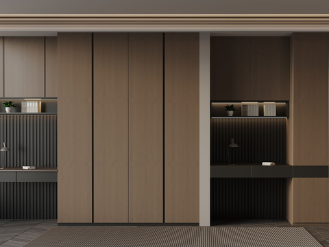 Italian Minimalist Wardrobe Integrated Wardrobe