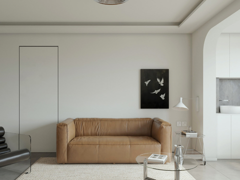 Modern minimalist living room