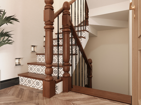 Middle Antique Staircase