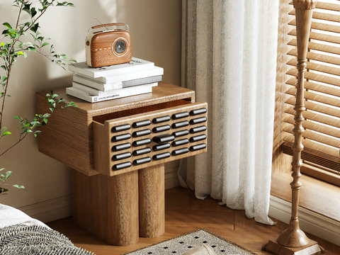 Antique bedside table