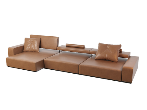 Italian Couch leather sofa