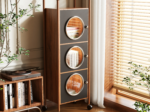 Mid-century Style Bookcase Locker