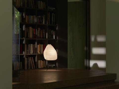 Modern table lamp paper lantern