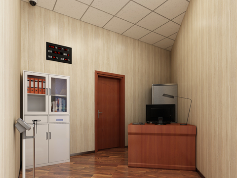 Modern Public Security Bureau interrogation room collection room