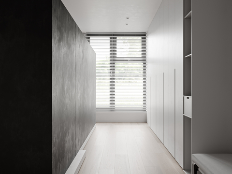 High-grade gray cloakroom