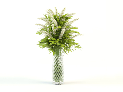 vase floral hydroponic green plant