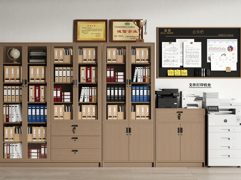 Modern file cabinet filing cabinet printer office whiteboard