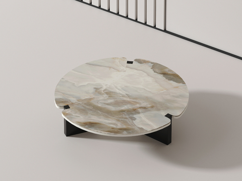 Modern marble coffee table