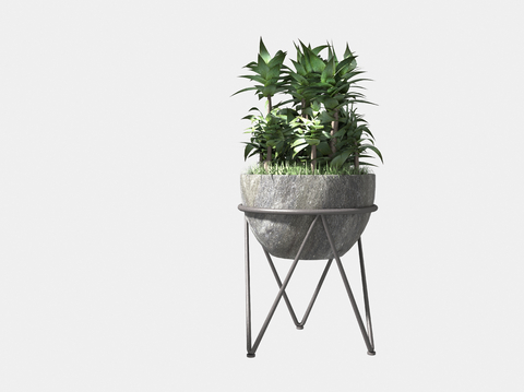 potted high flower stand flowerpot