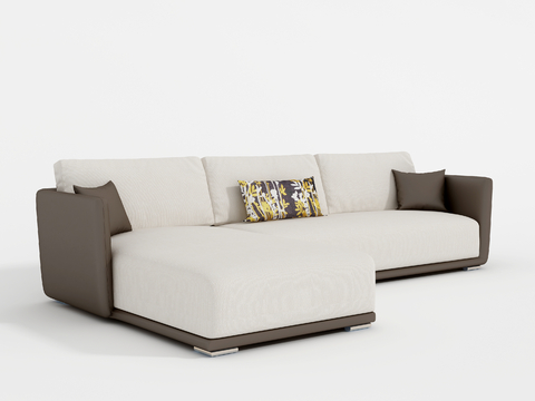 Simple corner sofa multi-person sofa