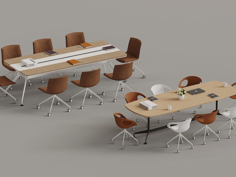 Modern Conference Table and Chair