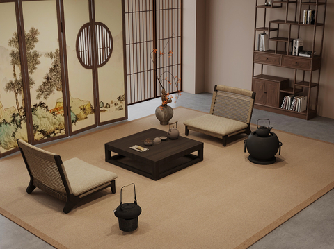 New Chinese Tea Table and Chair Tatami Tea Table and Chair