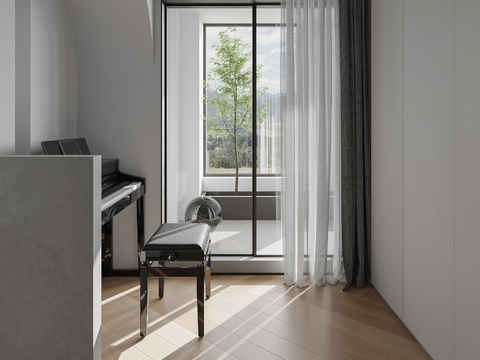 Modern Piano Room