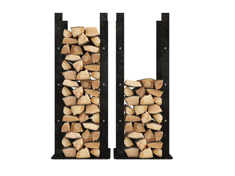 Modern firewood storage rack