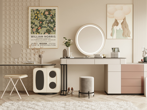 Cream Style Dressing Table