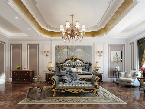 European-style master bedroom