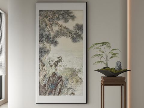 New Chinese Decorative Painting Gouache Painting Ink Painting