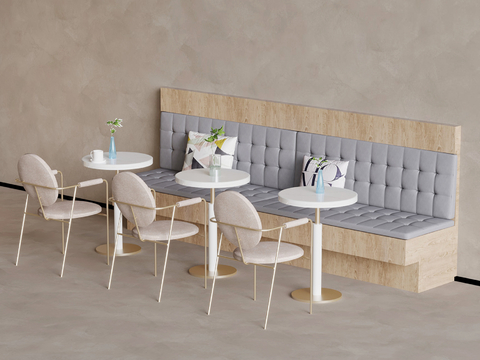 Modern Card Seat Dining Table and Chair