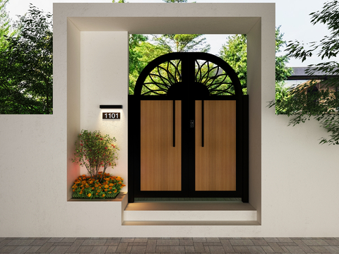 Modern Villa Garden Gate