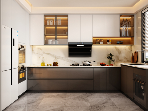 Modern u-shaped kitchen